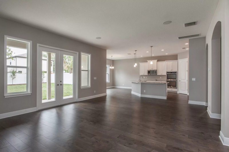 Light floor in the interior