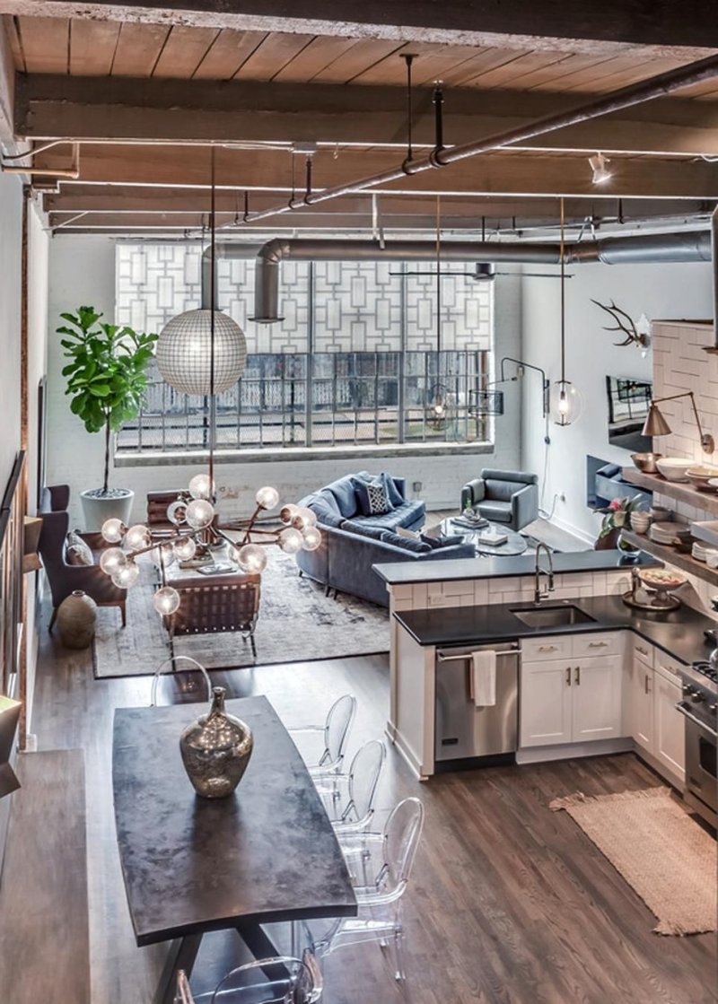 Loft style kitchens