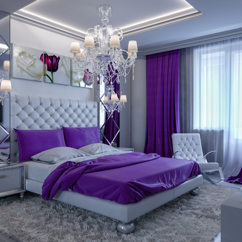 Purple with purple accents