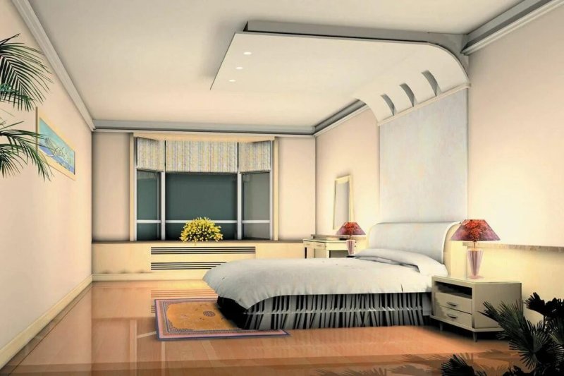 Ceiling design in the bedroom