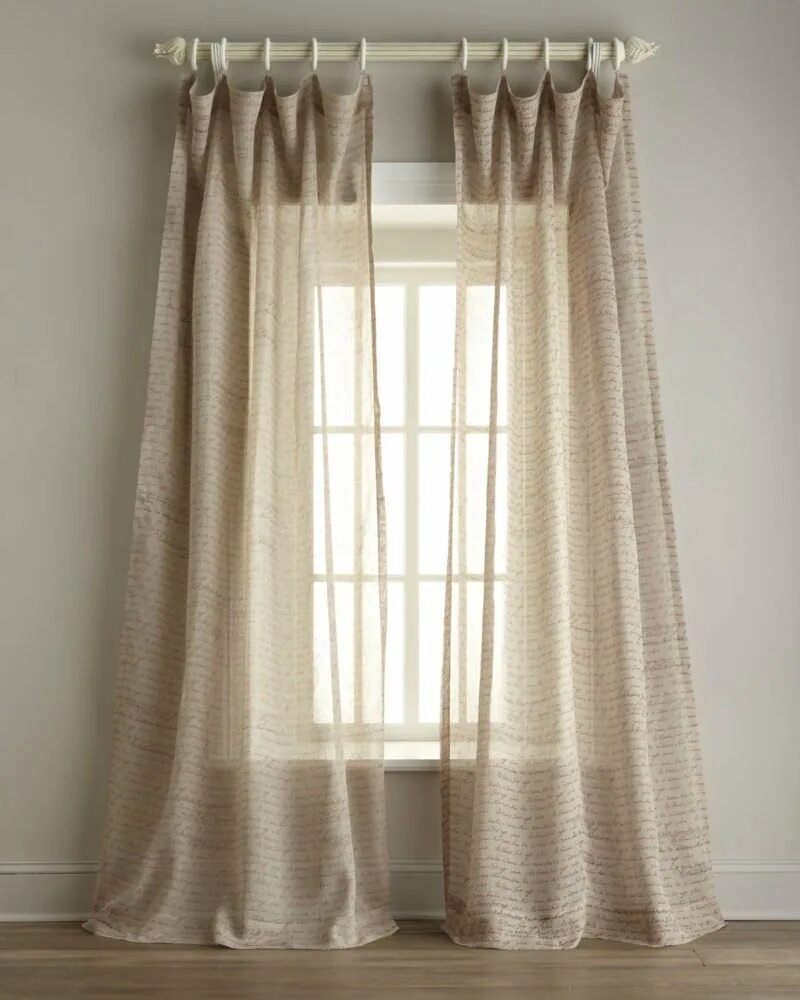 Flax curtains