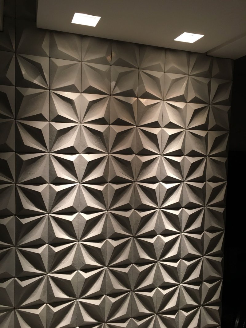 Gypsum 3d panel of rock