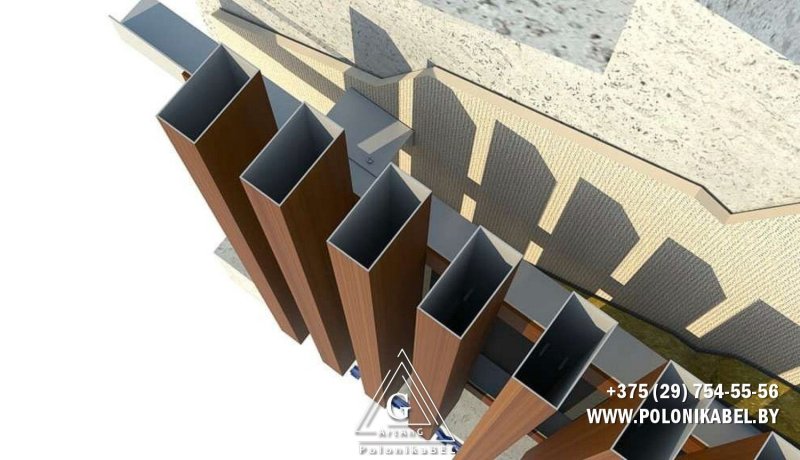 Aluminum lamellas for facades