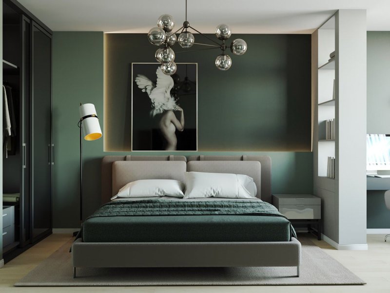 Green bedroom