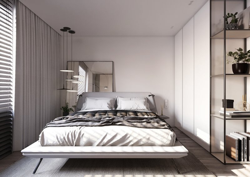 Bedrooms in modern style