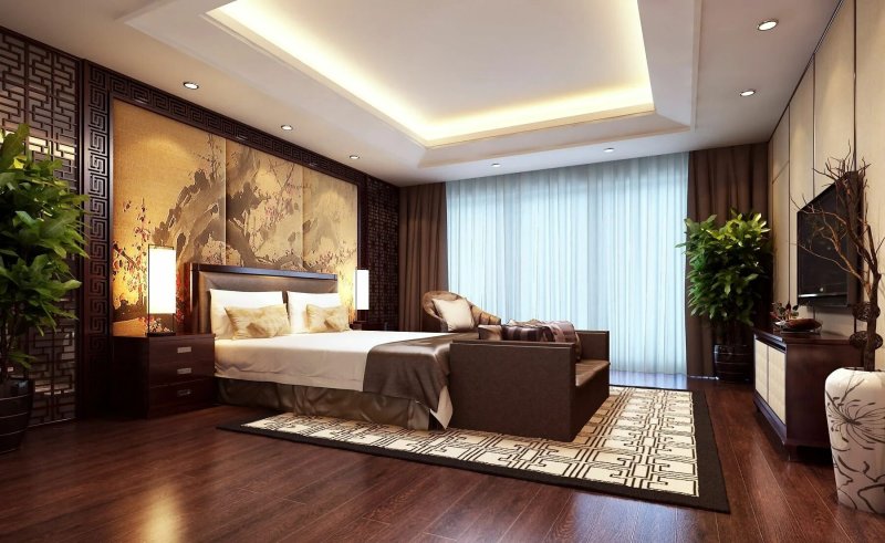 Asian -style bedroom