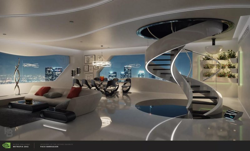 Futurism style in the interior