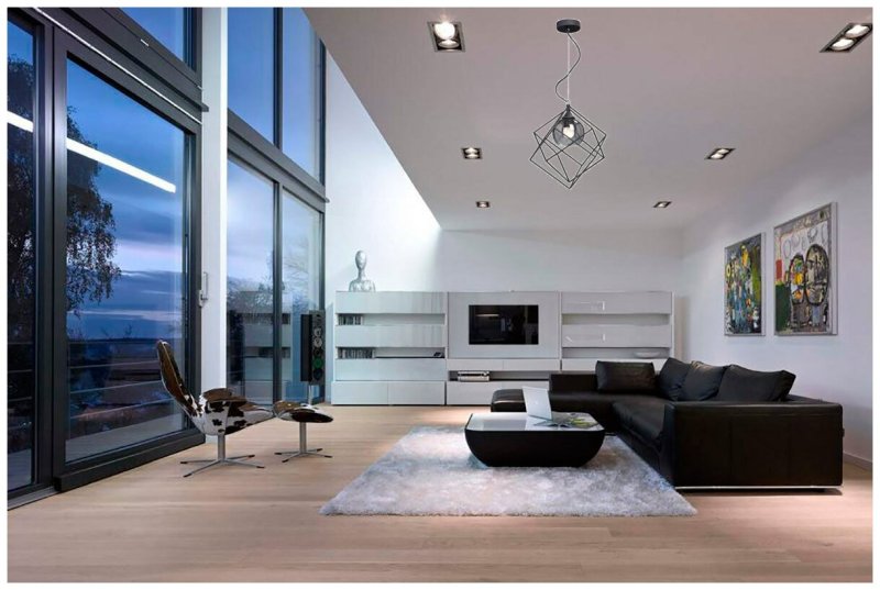 Living room with panoramic windows