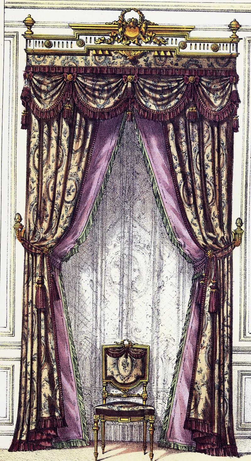 Curtains Empire 19th century France