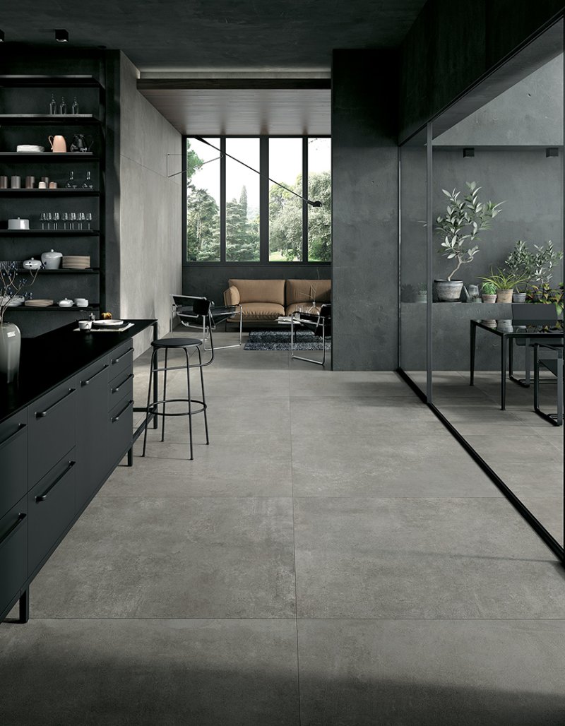 Concrete Grey 60x60 porcelain tiles