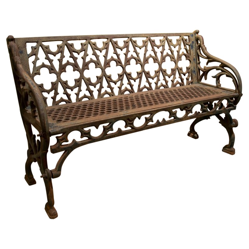 Cast iron benches