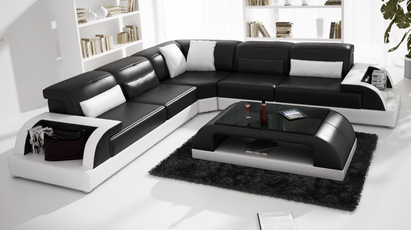 Leather sofas for the living room