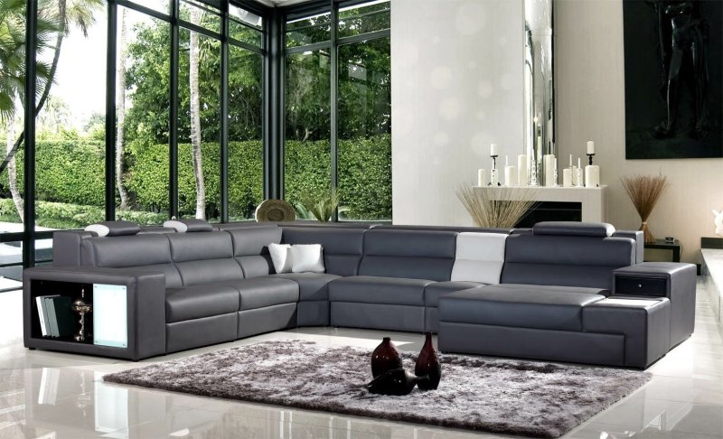 Huge sofa in the living room