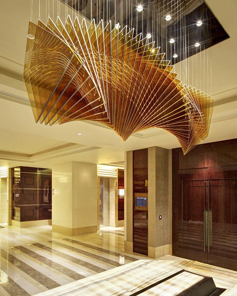 The interior of the lobby