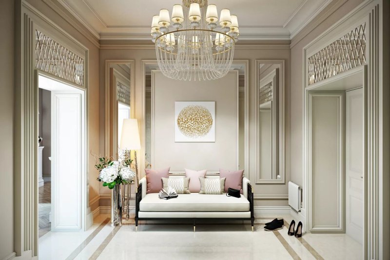 The living room neoclassic 35m2