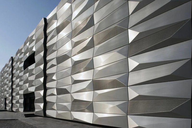 Perforated facade HPL panels