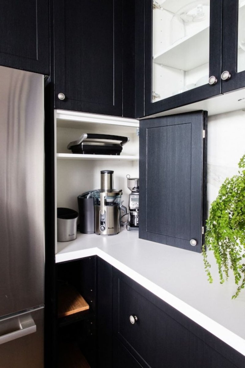 The interior of the kitchen