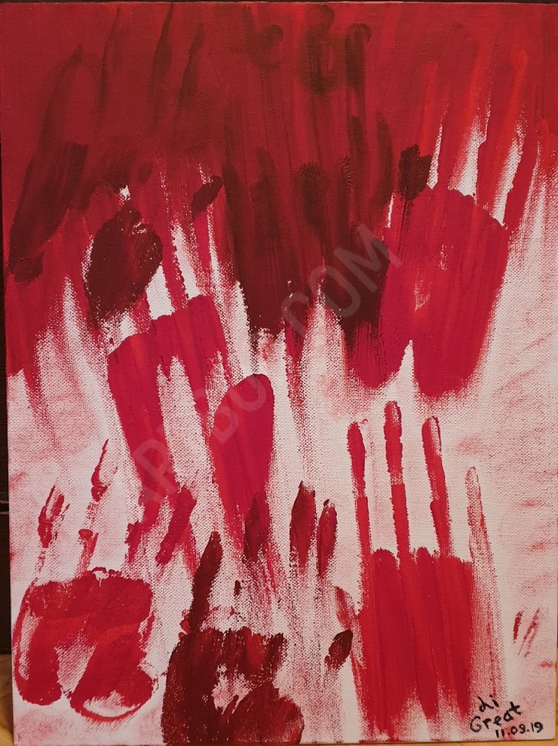 Blood paintings