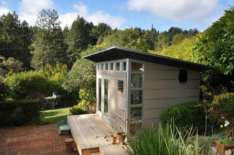 Tiny House with a single -sided roof