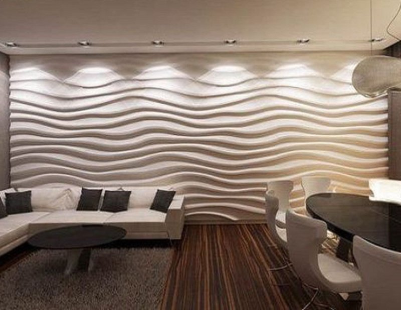 3D gypsum panel "Wave Atlantic"