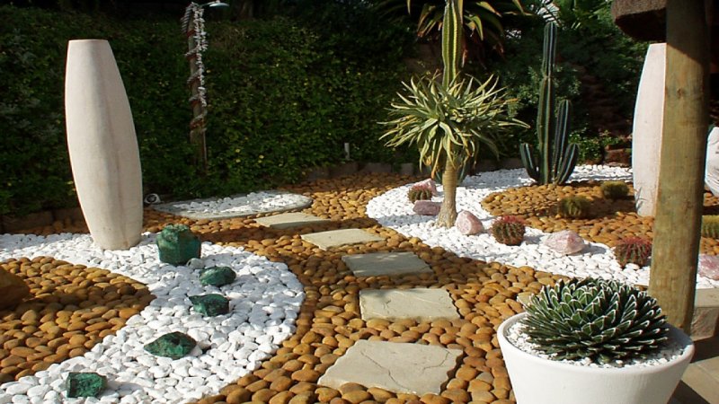 Pebbles in the garden