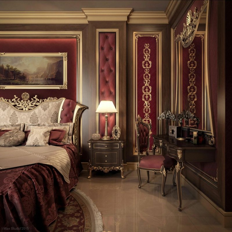 Royal bedroom style Rococo