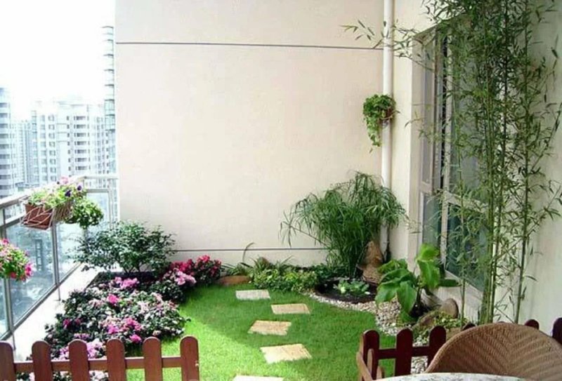 Landscaping of the balcony