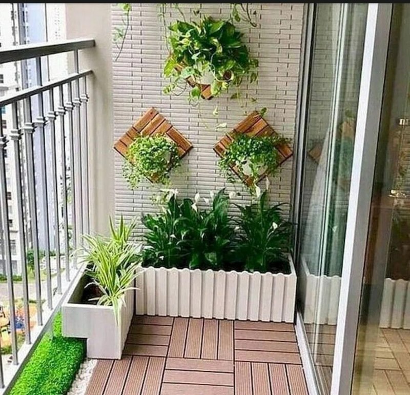 Landscaping of balconies and loggias