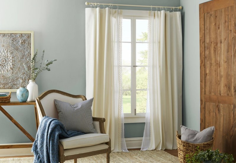 Linen curtains eco -style