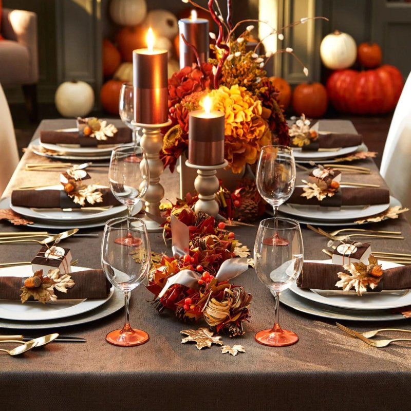 Autumn table setting