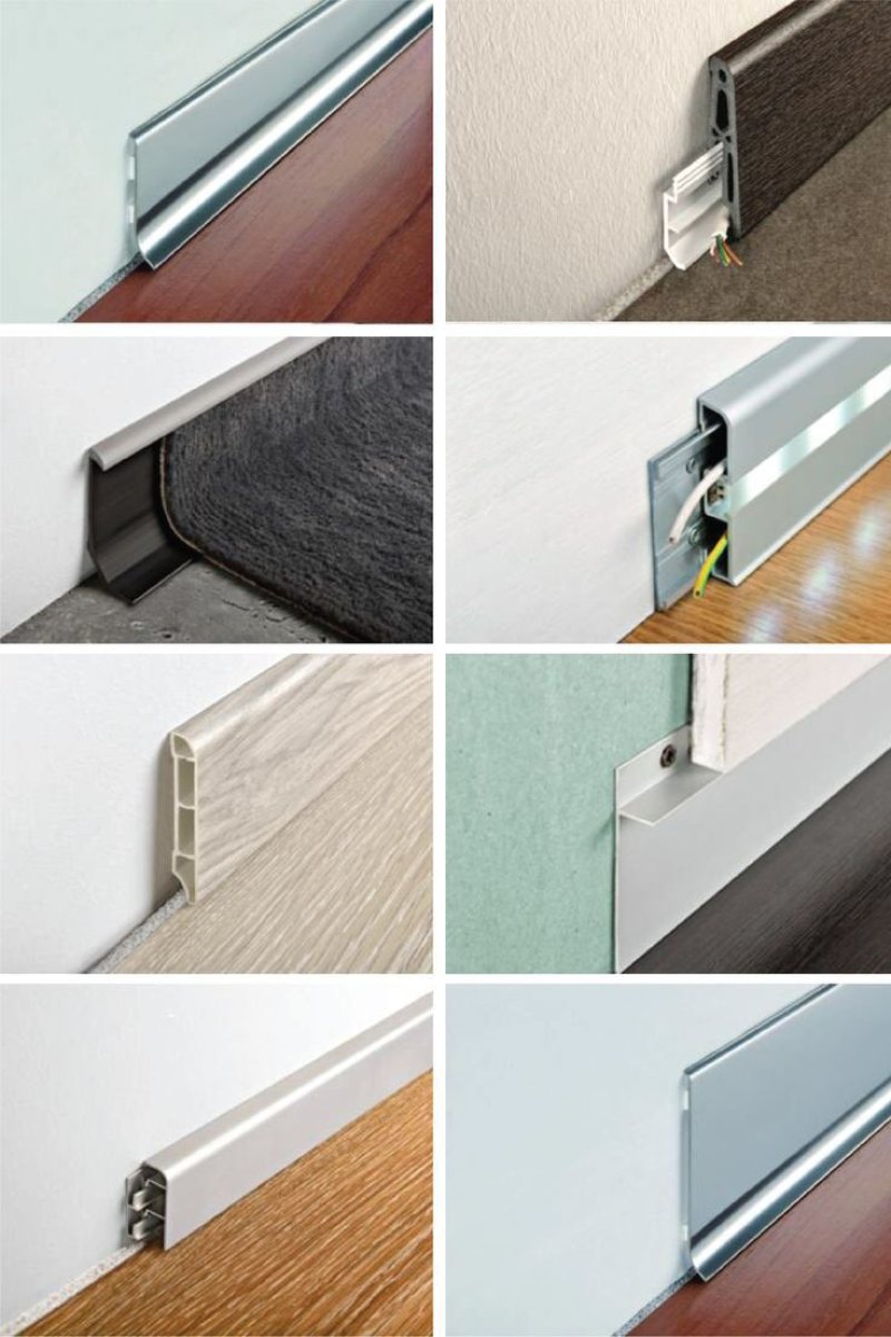 Aluminum skirting board