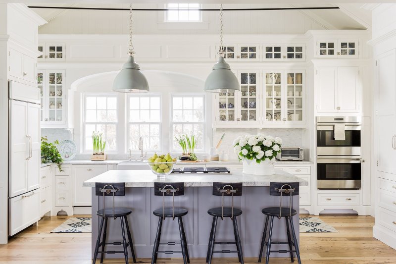 White kitchen in the interior