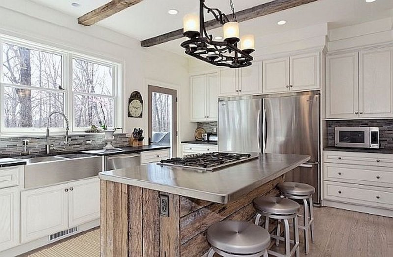 Loft and industrial style in the interior kitchen