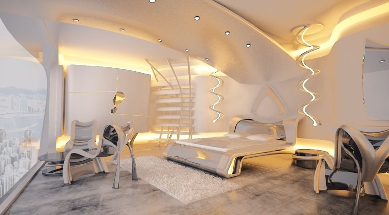 Bionics style in the interior