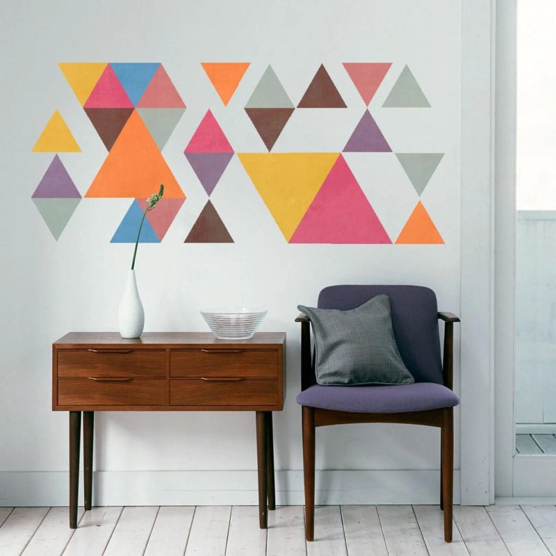 Geometric patterns on the walls