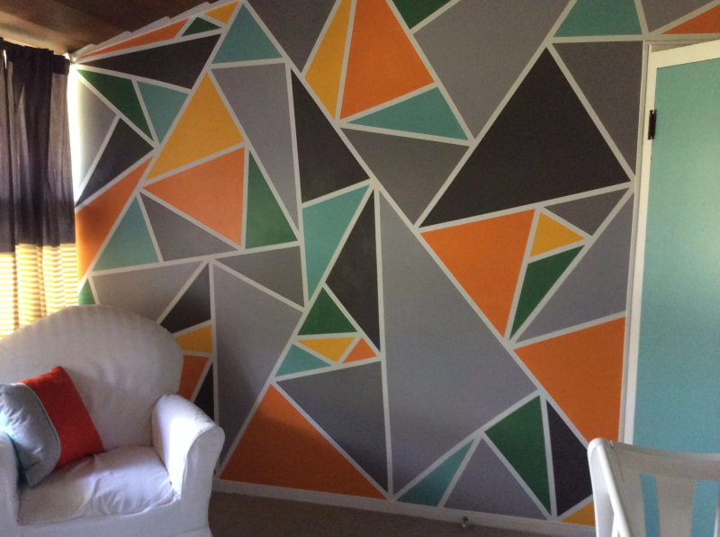 Geometric patterns on the walls