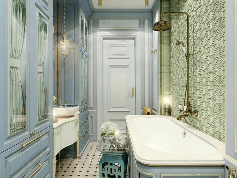 Classic bathroom interior