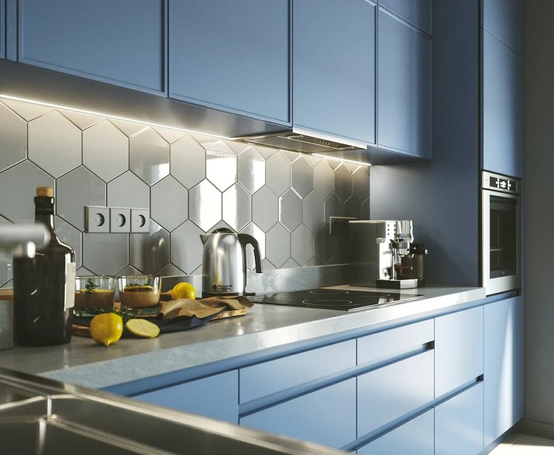 Kitchen tiles per apron