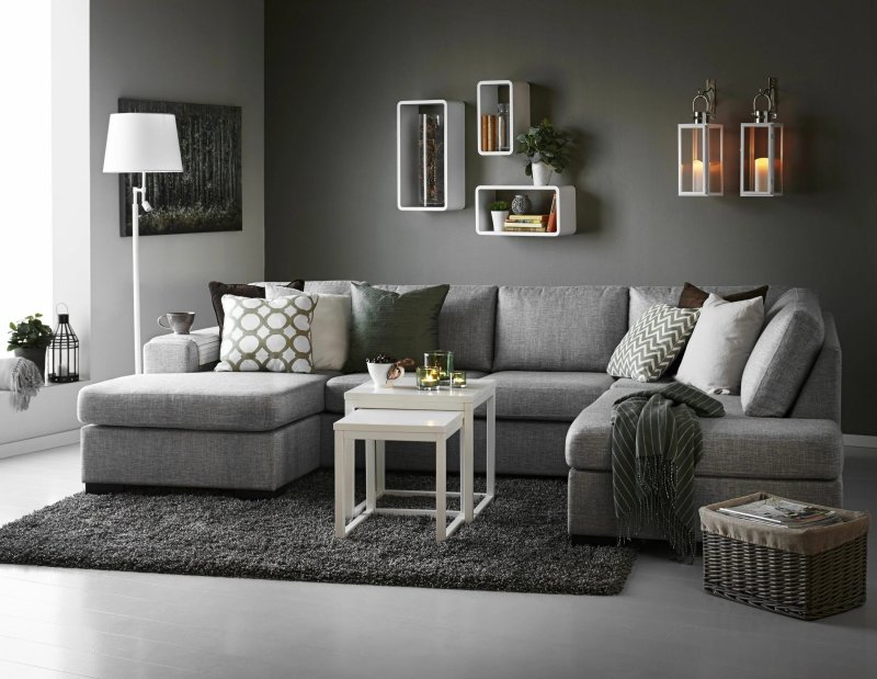 Ikea sofa corner gray Frishten