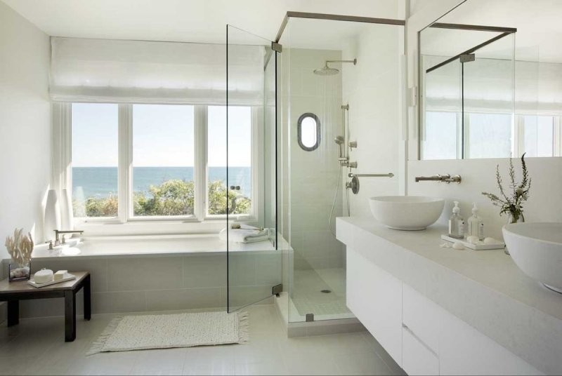 Bathroom design with window