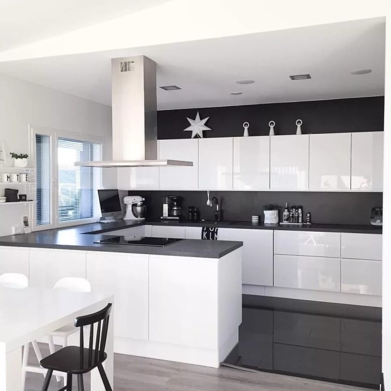 White kitchen in a modern style