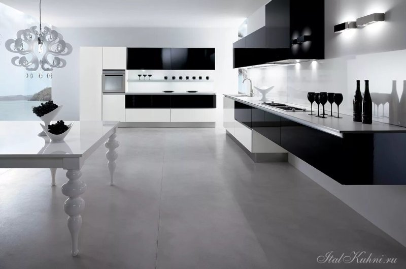 Kitchen Modern white gloss