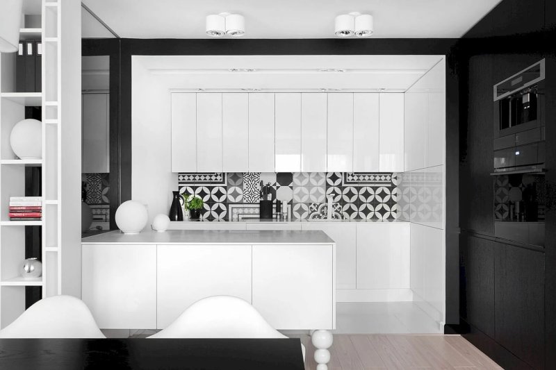 Black white kitchen