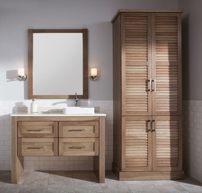 Wooden bathroom furniture