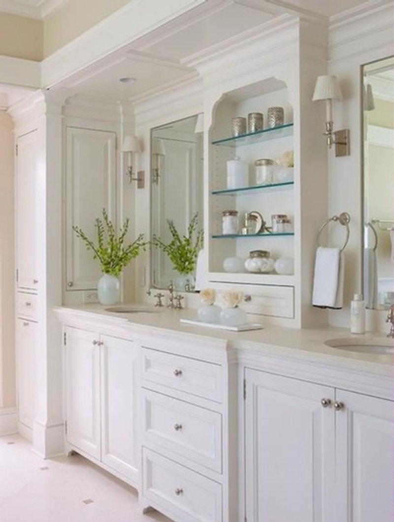 White bathroom decor