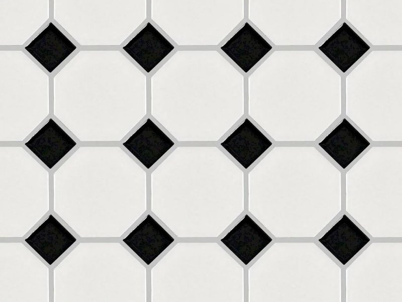 Floor tile Octagon Blanco Mate