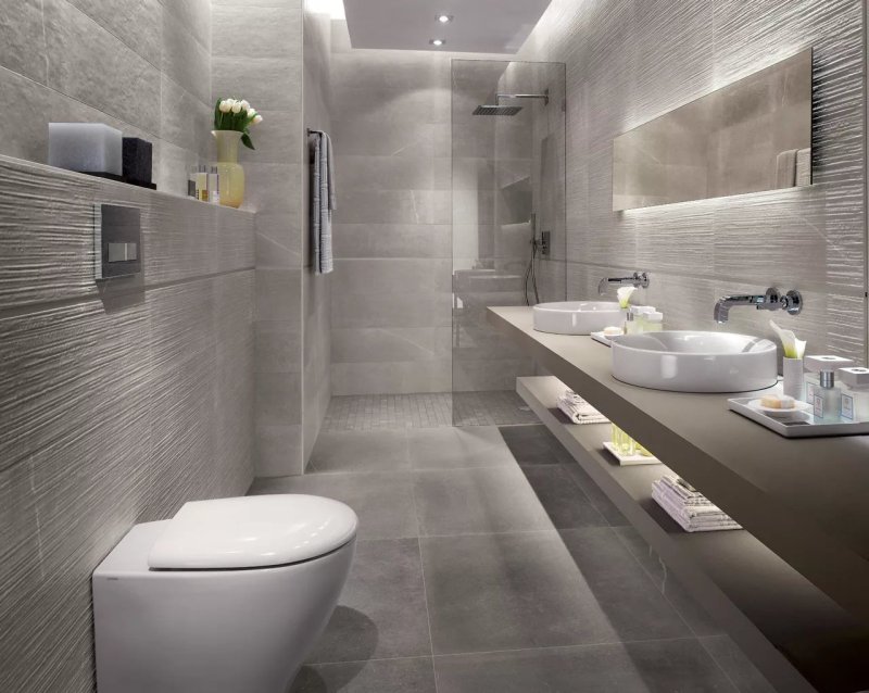 Modern bathroom tile