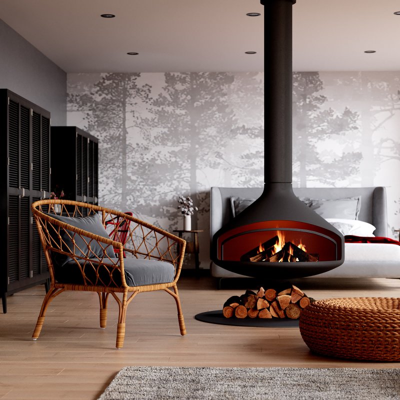 Designer fireplace