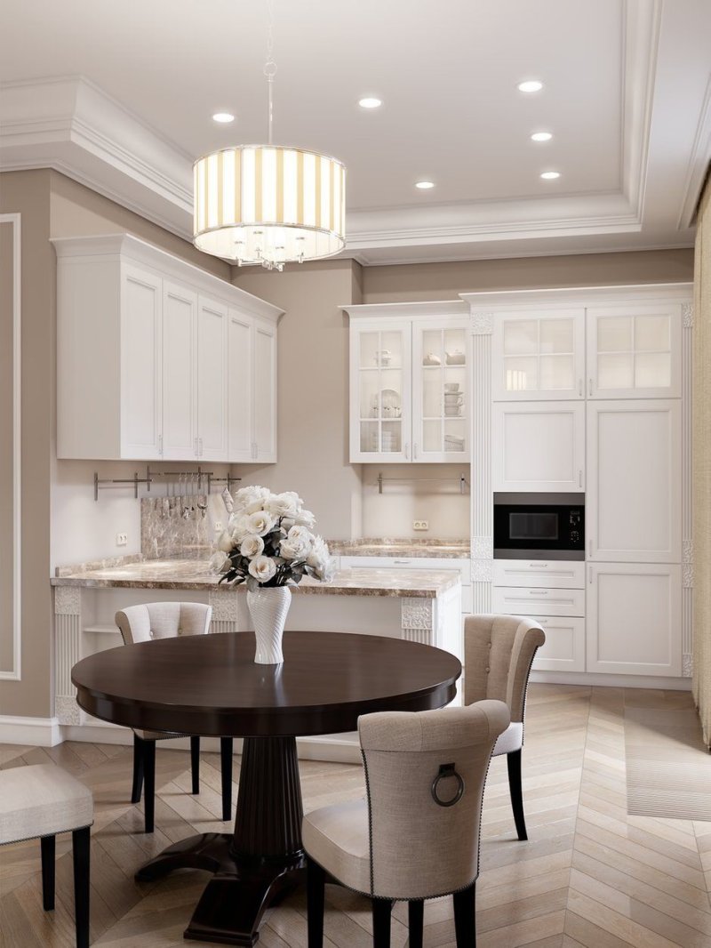 Neoclassic style kitchen design