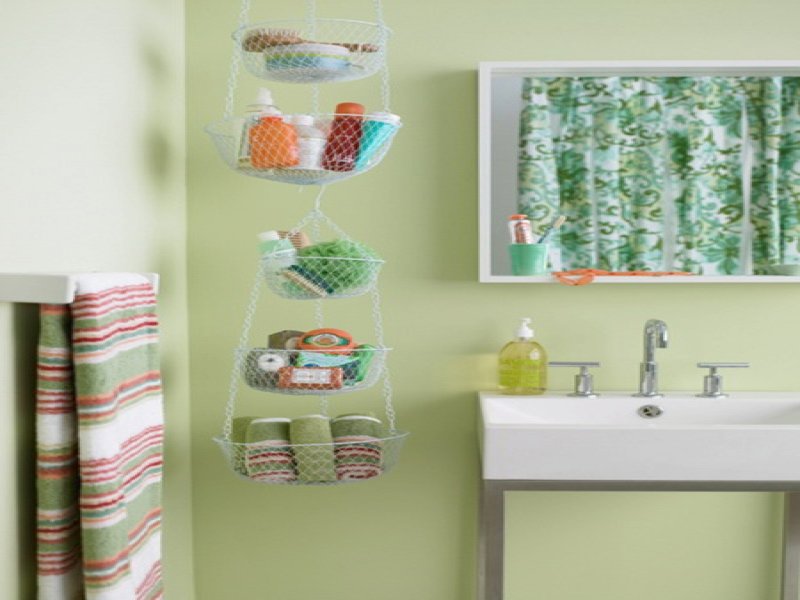 Ideas for storing washcloths in the bathroom